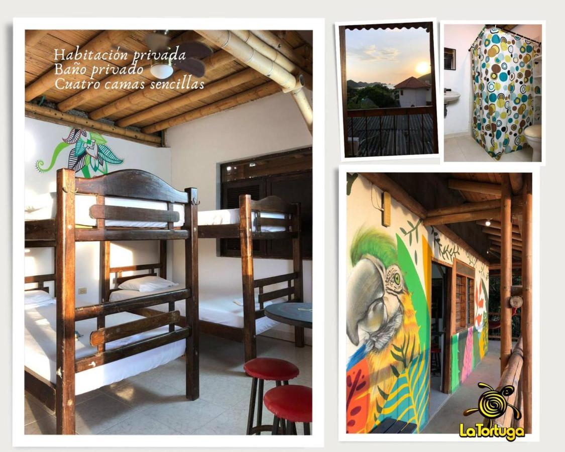 La Tortuga Hostel Taganga Eksteriør billede